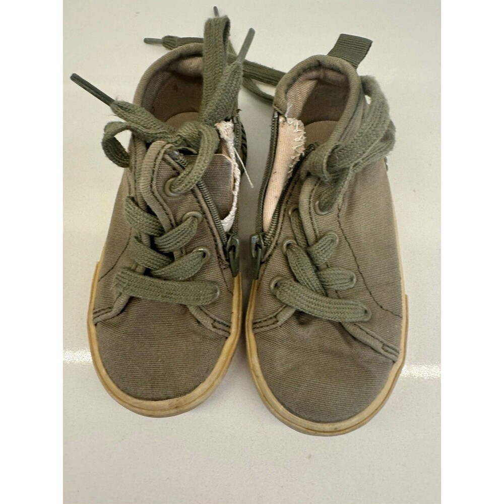 Zara Toddler Boy Navy Blue tennis shoes green Boots toddler boy Size 21 US 5